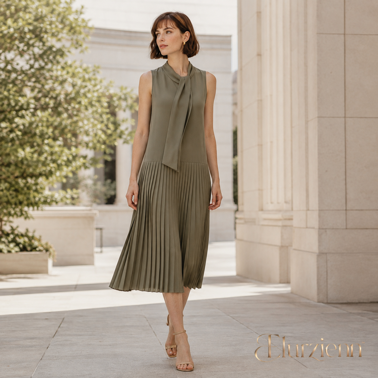Elurzienn™ Marlowe Black Velvet Midi Dress – Vintage Portrait Collar Evening Dress, 1950s Inspired Fit-and-Flare Cocktail Dress for Women